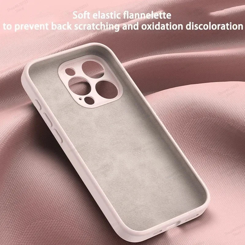 Magnetic Silicone Phone Case For iPhone 17 16 15 14 13 11 12 Pro Max Air Kickstand Ring Holder Cover For iPhone 14 15 16 Plus